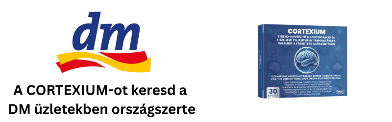 A Cortexiumot keresd a DM üzletekben országszerte!